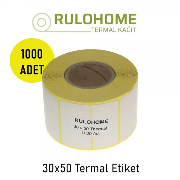 30x50 Termal Etiket 1000 li
