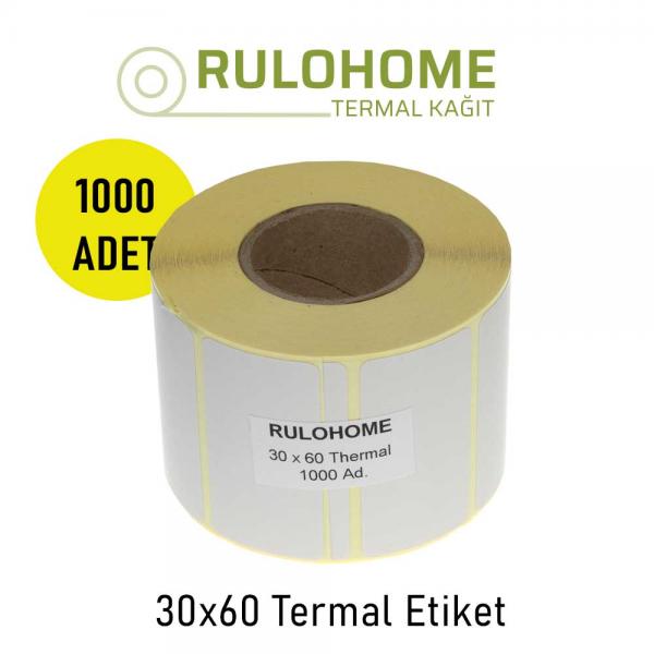 30x60 Termal Etiket 1000 li