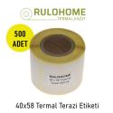 40x58 Termal Etiket 500 lü