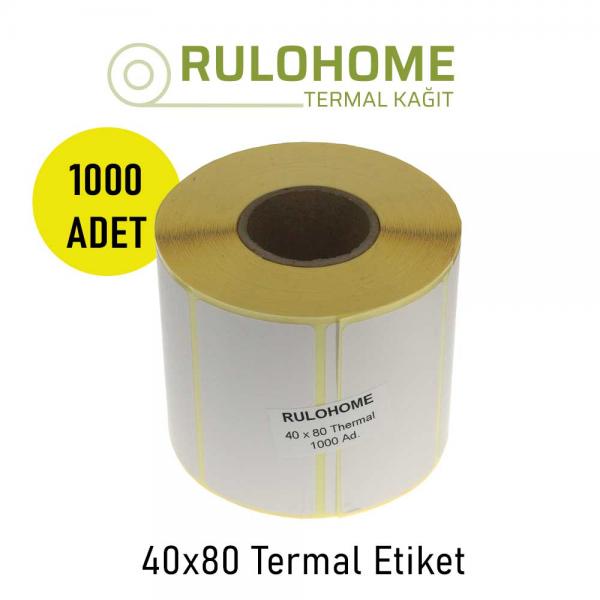 40x80 Termal Etiket 1000 li