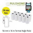 56x16 Pos Rulosu Koli 200 Rulo
