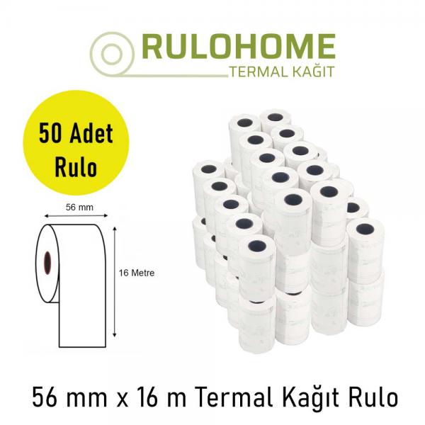 56x16 Pos Rulosu 5 paket - 50 Rulo